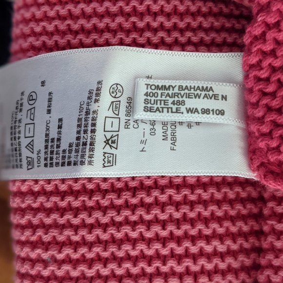 Tommy Bahama Knit Pink Sweater Small - Picture 9 of 9